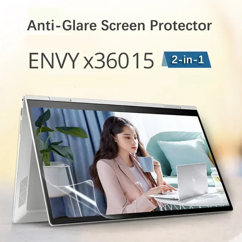 2x Ultra Clear /Anti-Glare /Anti Blue-Ray Screen Cover Ochrana pre HP Envy X360 2-v-1 laptop 15-ew1047nr 15T-E-EW100 15.6