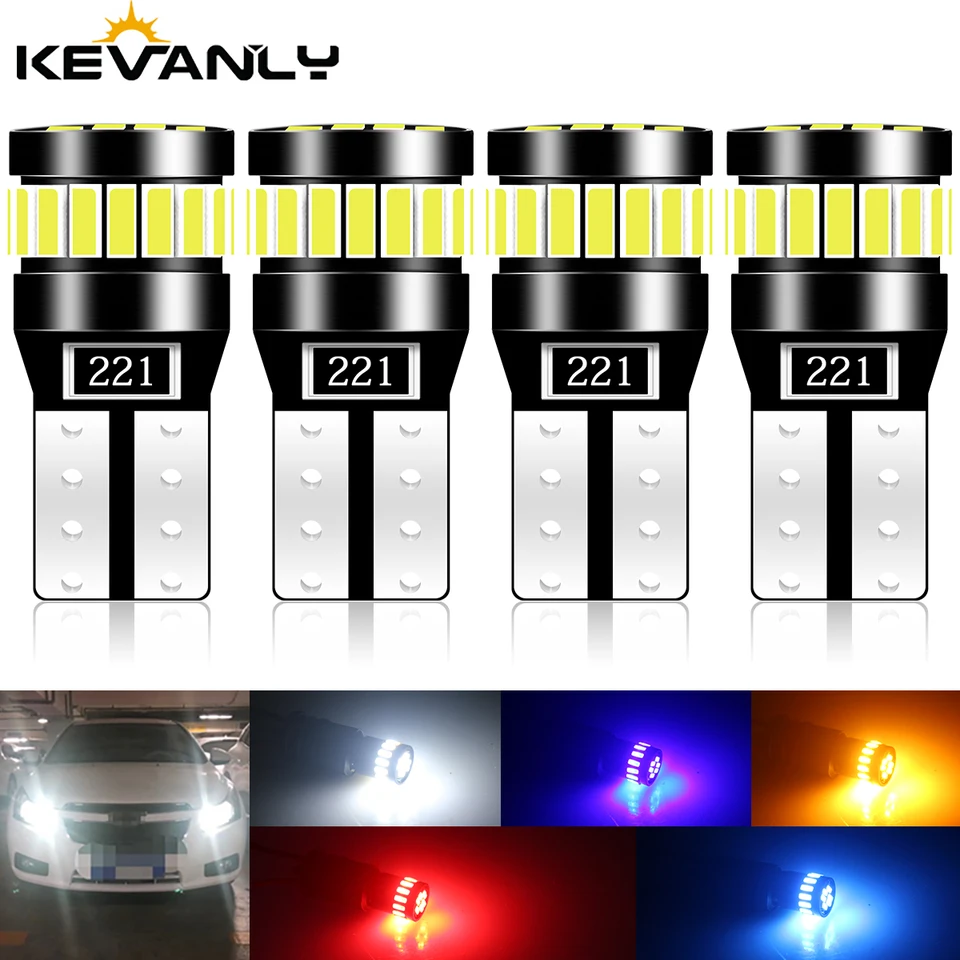 2x W5W T10 21SMD LED žiarovky Canbus Car Interiérové ​​žiarovky Parkovisko Poloha lampa mapa Lampa Dome Reading Lights