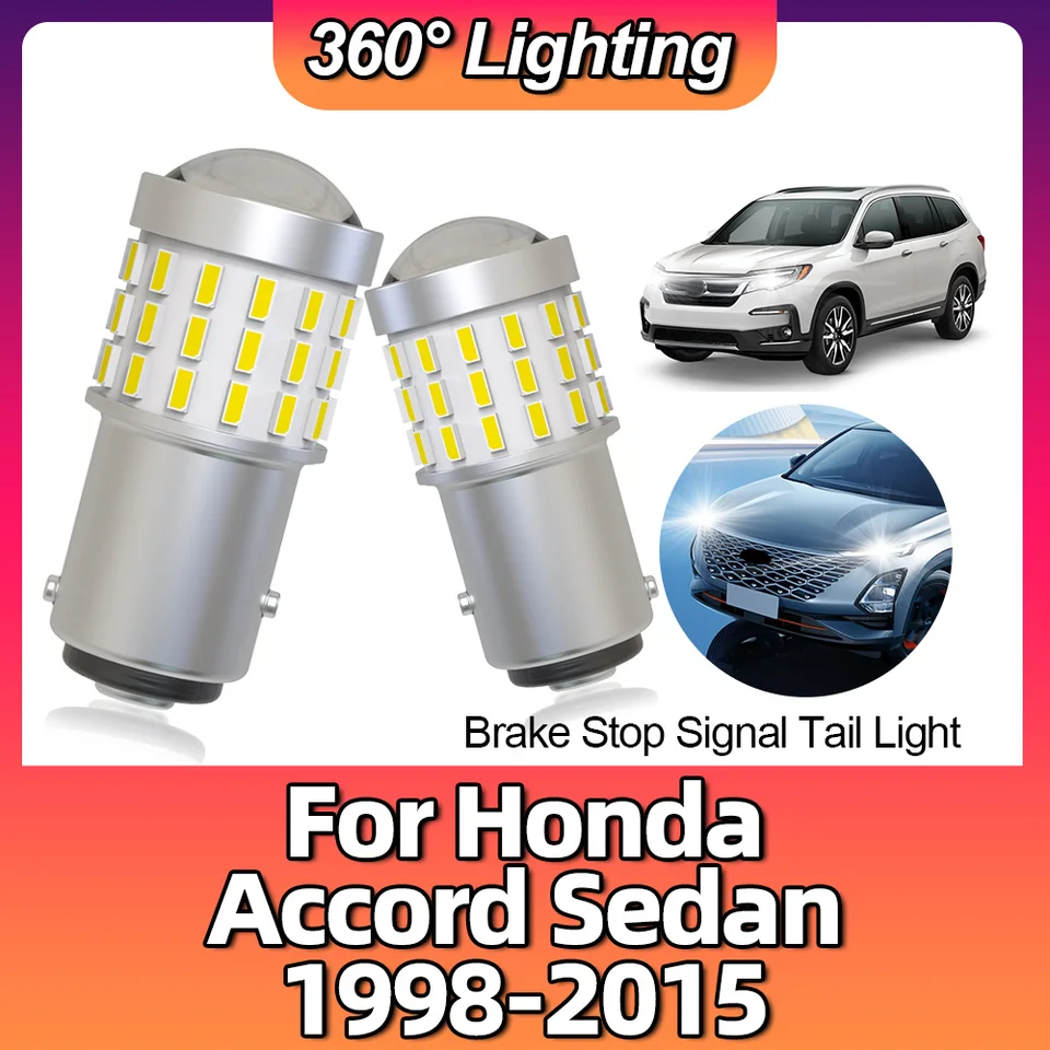 2x zadné svetlá LED 1157 BAY15D P21/5W Turn Signal Lamp pre Honda Accord Sedan 1998-2007 2008 2009 2010 2010 2011 2012 2013 2014 2014