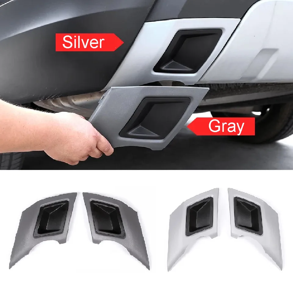2x zadné výfukové výfukové potrubie Trip Trus Truse Ochrana Fender Fender Fender Fit for Land Rover Discovery 5 LR5 2017 2018 2019