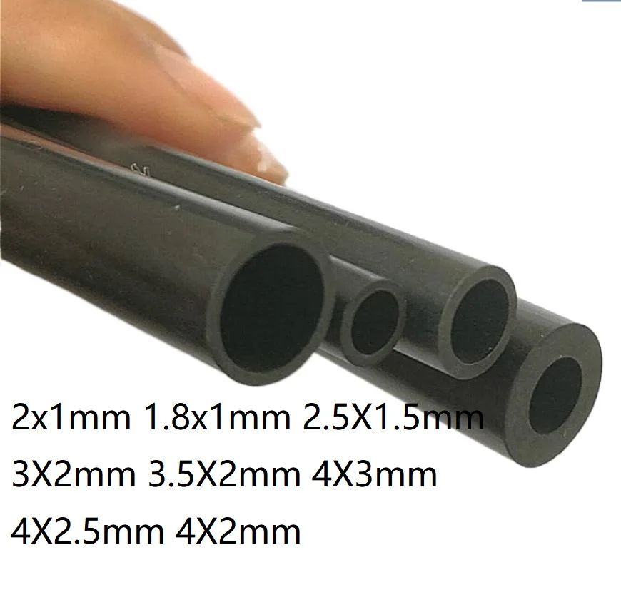 2x1 mm 1,8x1 mm 2,5x1,5 mm 3x2mm 3,5x2mm 4x3 mm 4x2,5 mm 4x2mm Pure uhlíkové vlákno rúrka CFRP trubica uhlíkových vlákien Graping Graphit Rúrka