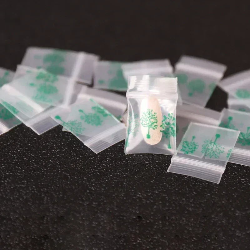 2x2.8cm malá karikatúra farebný vzor zipsu vreciek Mini subpackage tašiek rekuklóza úložného puzdra plastové ušné gombíky sami zapečatené vrecko