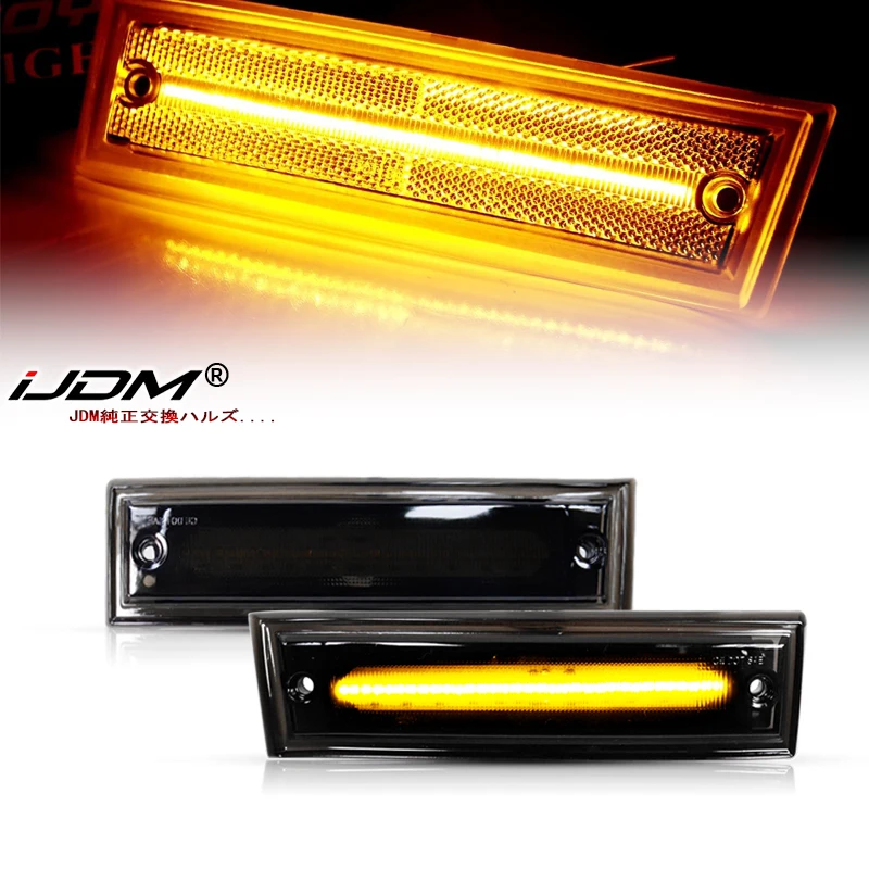 2XFOR Chevrolet Suburban C10 C20 C20 LED predný nárazník bočného nárazníka SILD SIGNAL SIGMS GLMC C1500 C2500 C3500 JIMMY OEM#915557