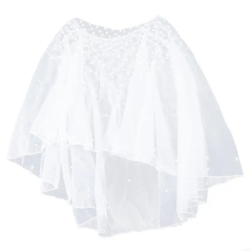 2xpc svadobné obaly TYL CAPES PERL PEACKS PHAWS SHA S KUTOČNOM BEADS