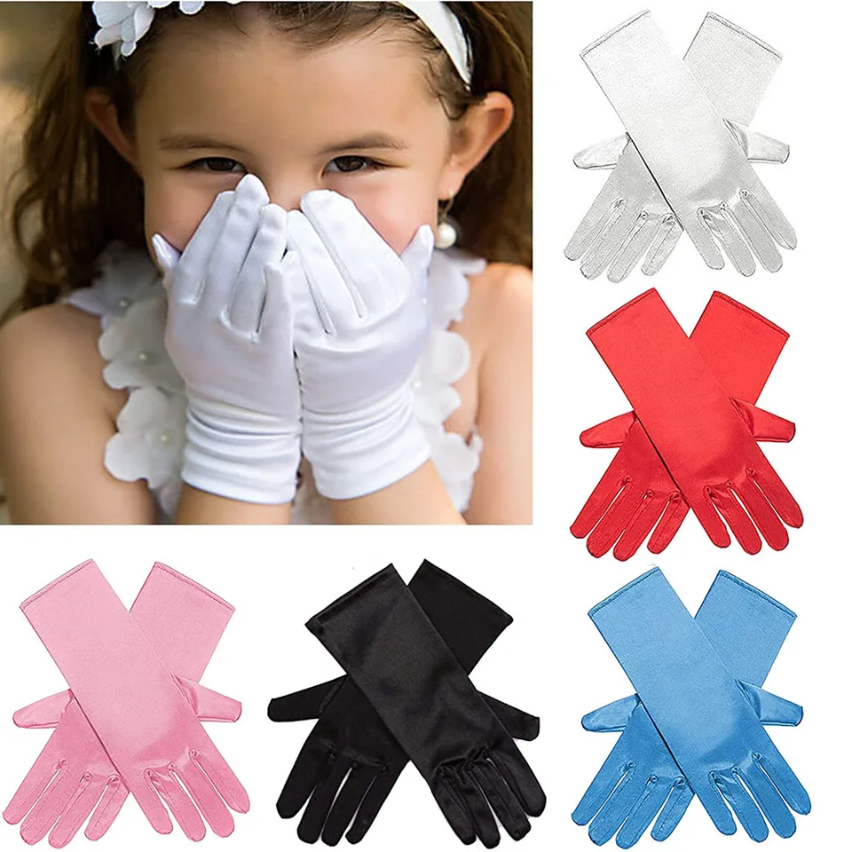 3-10Y ELSA GIRLS SATIN RUKA RUKUMES SNOW Queen Ruka