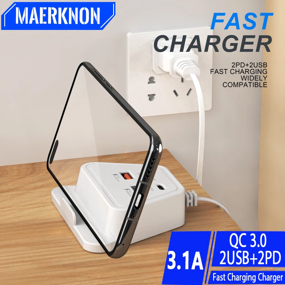 3.1A USB HUB 3.0 Typ C Expander Power Phone Charger 4 Port Adapter Multi Splitter Adapter pre príslušenstvo Xiaomi Huawei Samsung