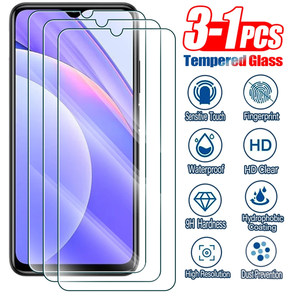 3-1pcs temperovaný sklenený film pre Redmi Note 4 7 8 9 10 Pro 8T 9T 10T 9S 10S 10 Pro Max 4g 5G Screen Screen Ochranné sklo