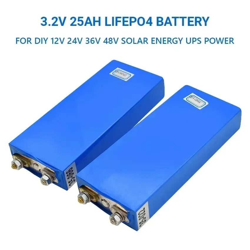 3,2 V 25AS LIFEPO4 batériová bunka 25000 mAh lítiumfosforečnaného fosforečnanu hlboké cykly pre DIY 12V 24V 36V 48 V solárna energia UPS Power