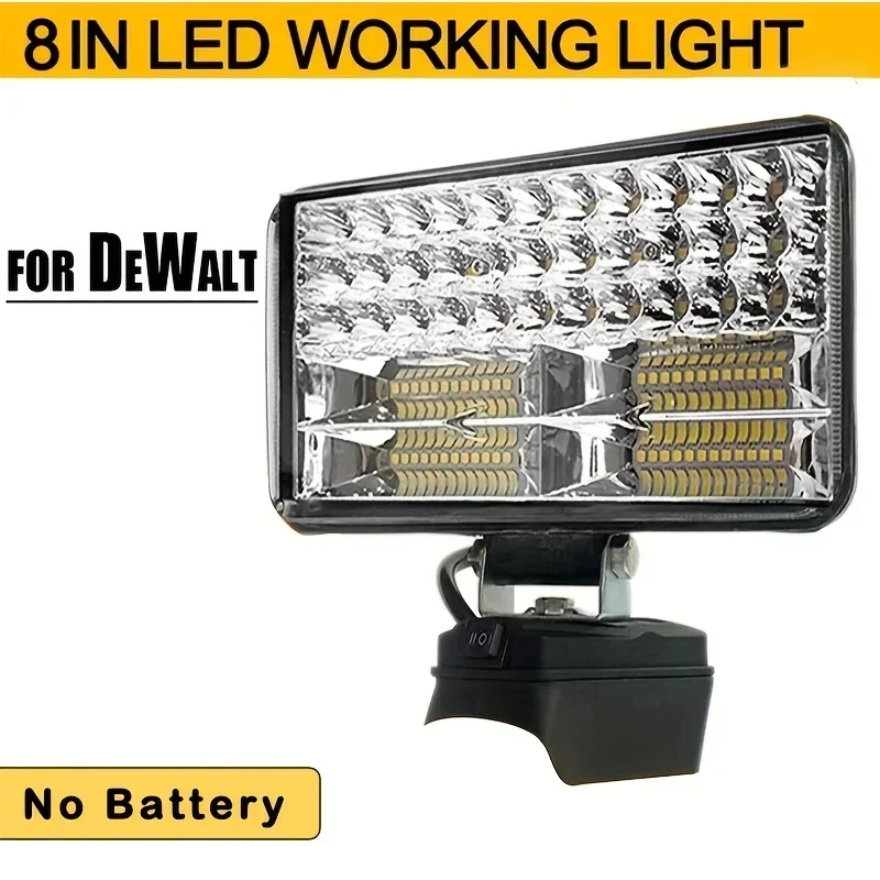 3/4/5/8 palca LED svetlo prenosné reflektory bezdrôtové vonkajšie pracovné rybárske vreckové núdzové náradie Light Fit DEWALT 18V batéria