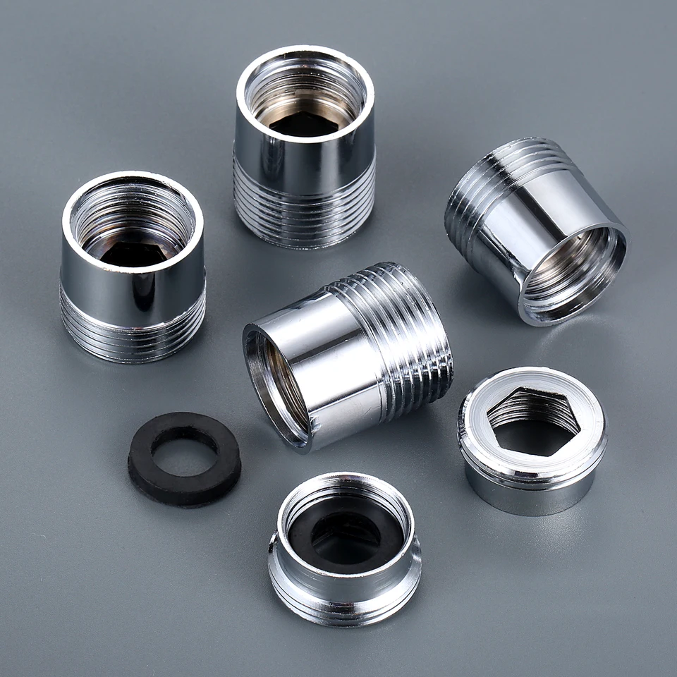 3/4 až 1/2 Adaptér konektorov mosadznej sprchy Redukujúca kĺbový prístroj pre práčky pre adaptér fauceta 13/28/28 mm