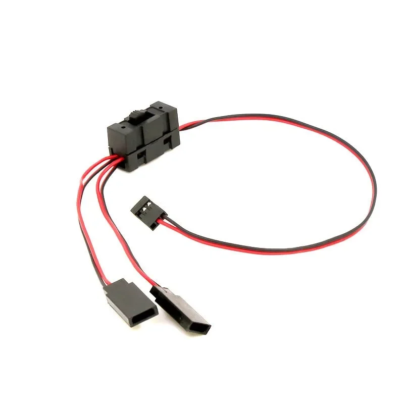 3/4-cestné LED svetlo Split On/Off Switch Y Splitter káblového drôtu pre 1/10 TRX-4 SCX10 RC Olej/električka/lezenie