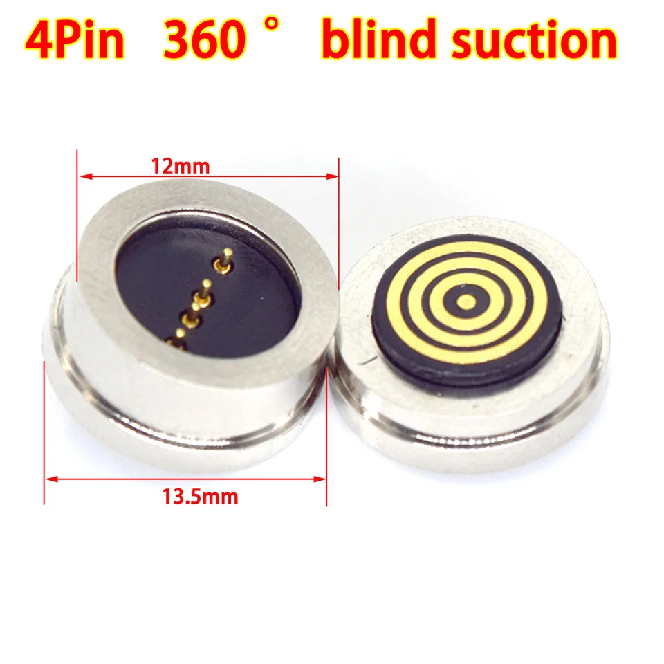 3/4pin 12 mm pružina nabitý magnetickým konektorom POGO PIN MESE SMENNÁ 2A 5V DC DC Power náboj sonda na nabíjací konektor na nabíjanie