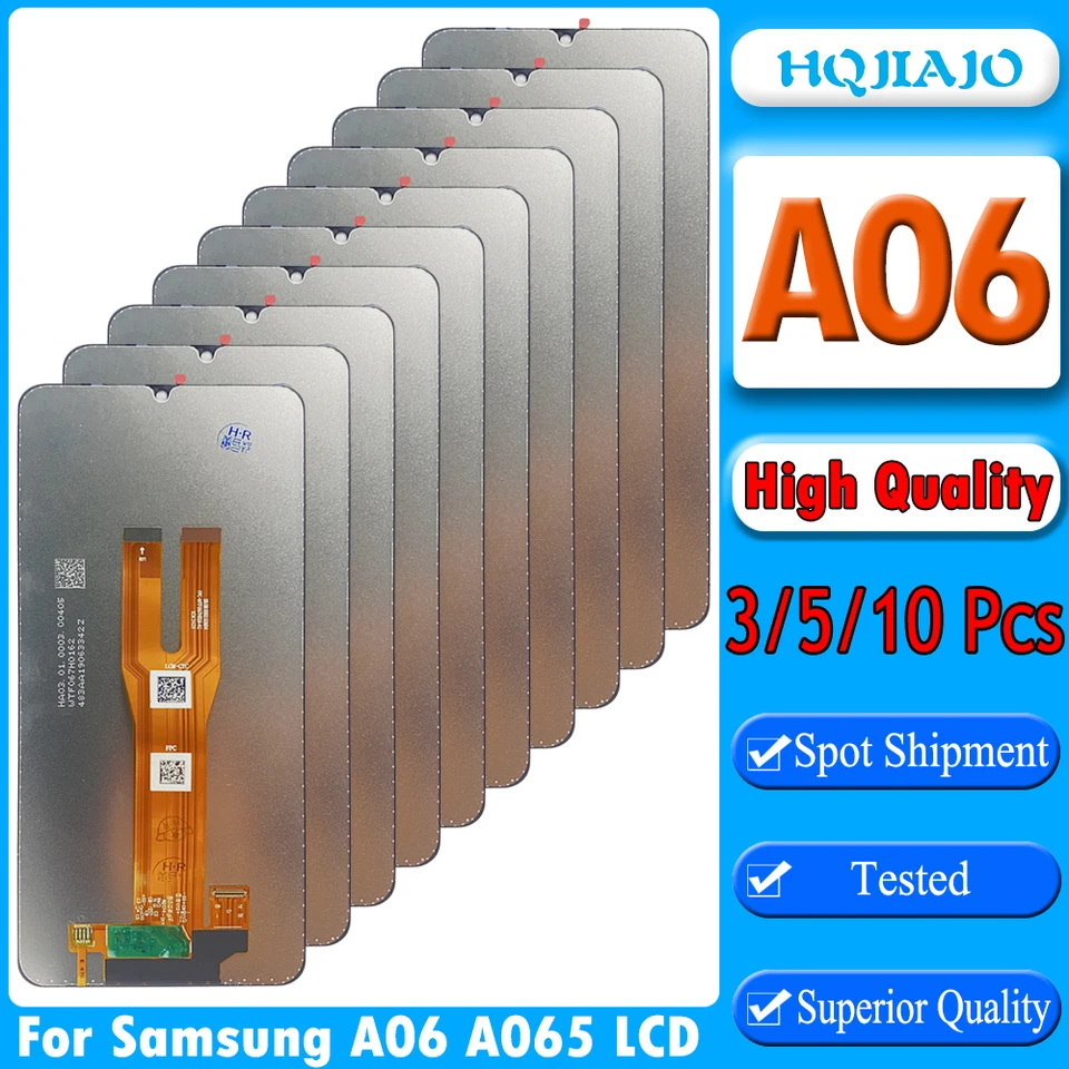 3/5/10ks Vysoká kvalita pre Samsung Galaxy A06 LCD A065 Display Dotknutia Digitalizátor Digitalizátora pre Samsung SM-A065F SM-A065M LCD