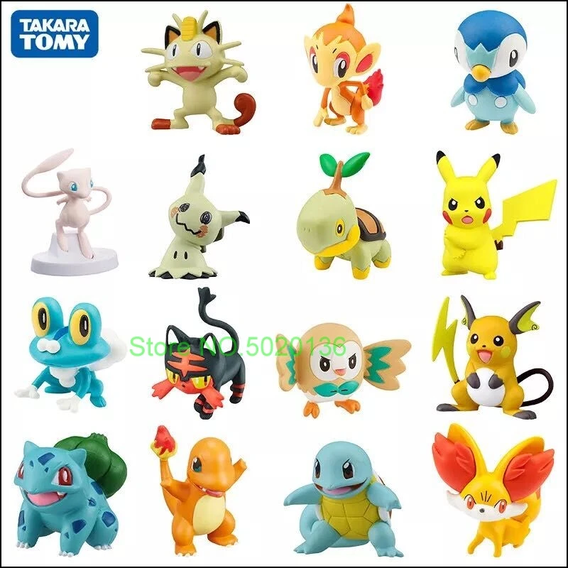 3,5 - 7 cm Pokemon Pet Collection Pikachu Mewtwo Mew Groudon Charizard Venusaur Blastoise Anime Figures Doll Model pre deti