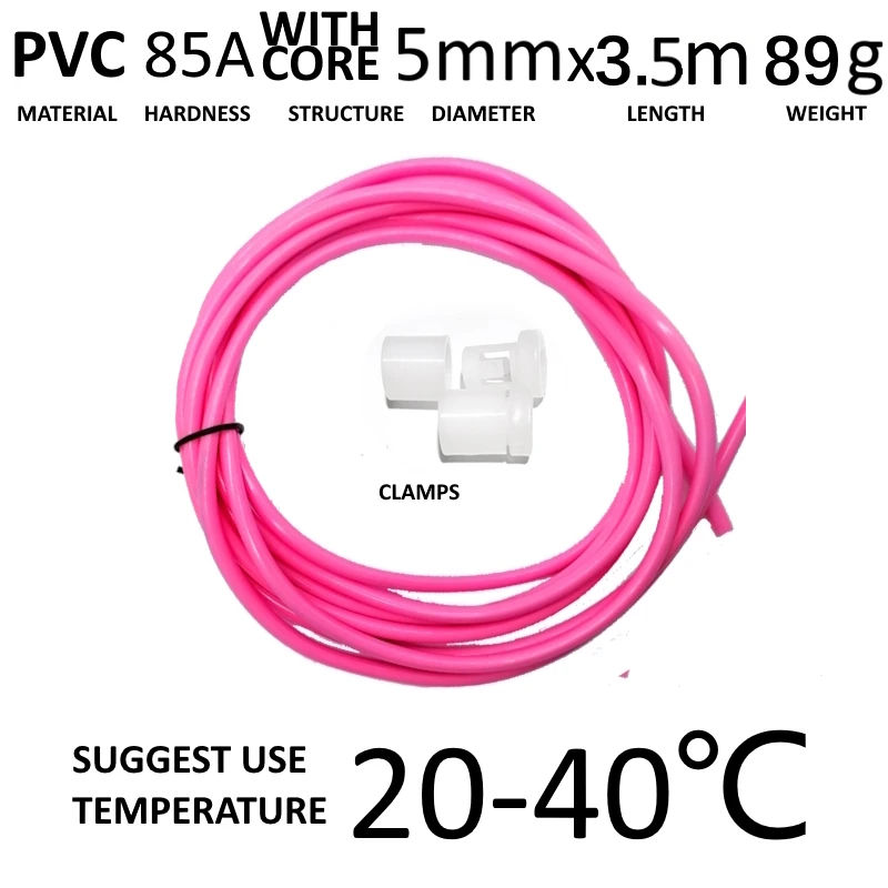 3,5 metra 11,5 ft extra dlhého PVC 5 mm priemery skákak lano Solid náhradné diely Zálohovanie zálohovacích príslušenstiev so svorkami alebo zátka