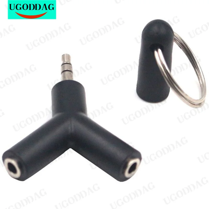 3,5 mm Jack Mini Y Tvar muž do 2 samíc M/F Obojsmerné slúchadlá Splitter Double Jack Audio Adaptér konektora náhlavnej súpravy