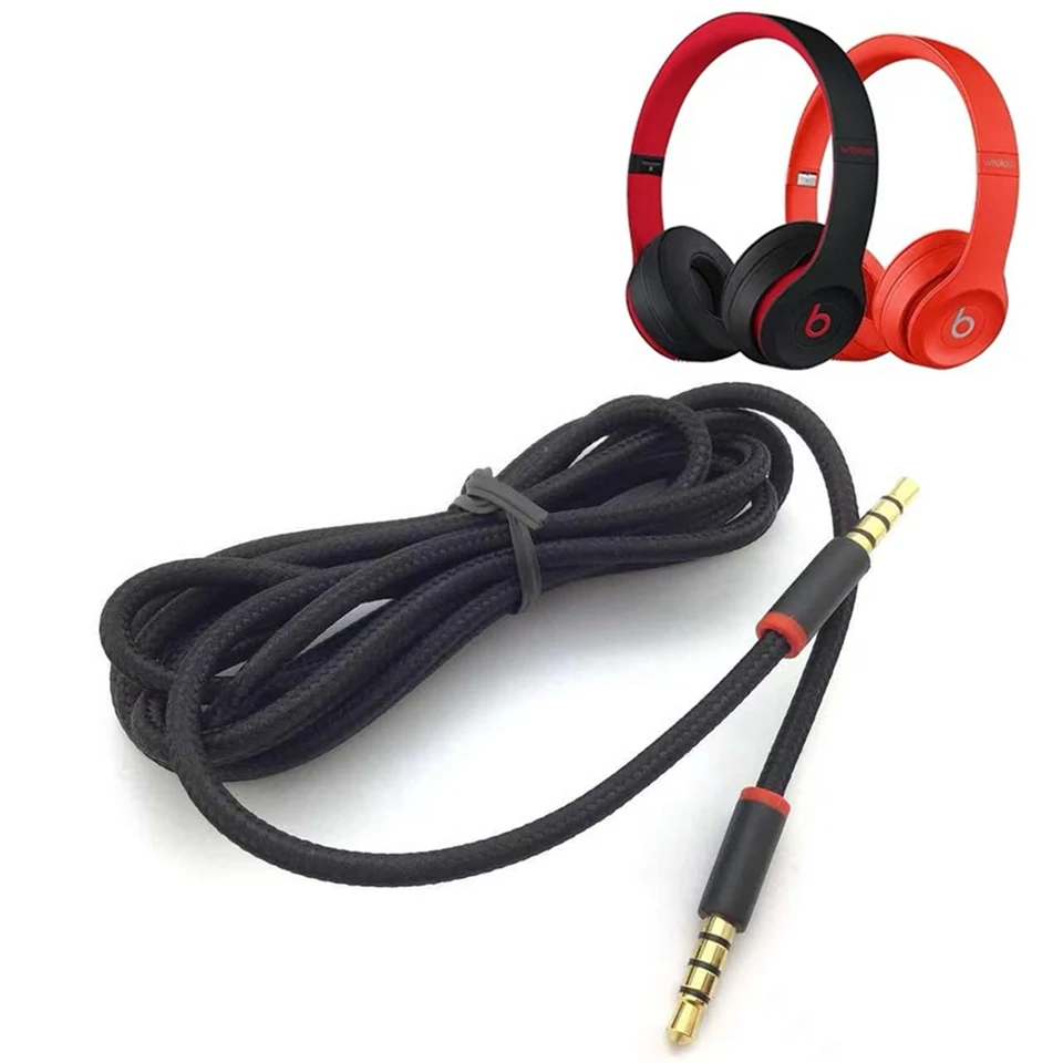 3,5 mm kábel pre Beats Solo 2,0 3.0 HD Pro Studio 2 3 Mixr Zvukový kábel Zvukový kábel Spletený kábel 150 cm