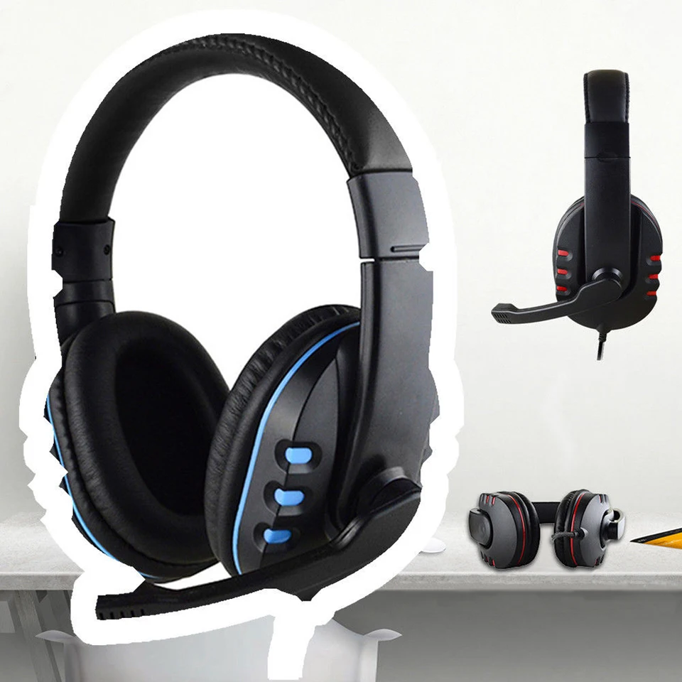 3,5 mm káblové herné headsetové slúchadlá hudba pre PS4 Play Station 4 Game PC Chat Computer s mikrofónom