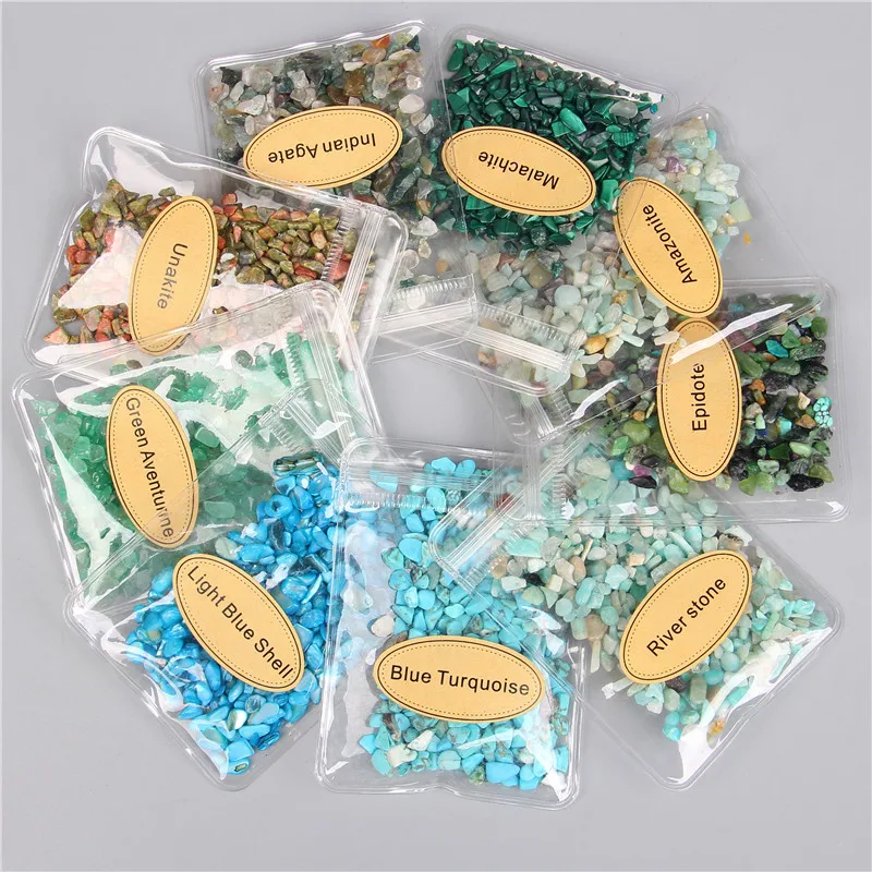 3-5 mm nepravidelné prírodné klenoty kamenné lupienky Ametysty Citrines Crystal Quartz Gravel Minerálna ryba