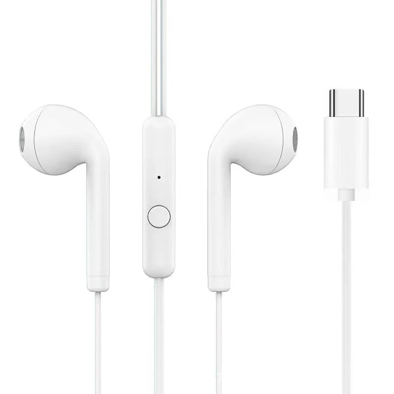 3,5 mm type-c do uší káblové slúchadlá s mikrofónovým slúchadlom Sports Stereo Earbuds pre iPhone Huawei Xiaomi