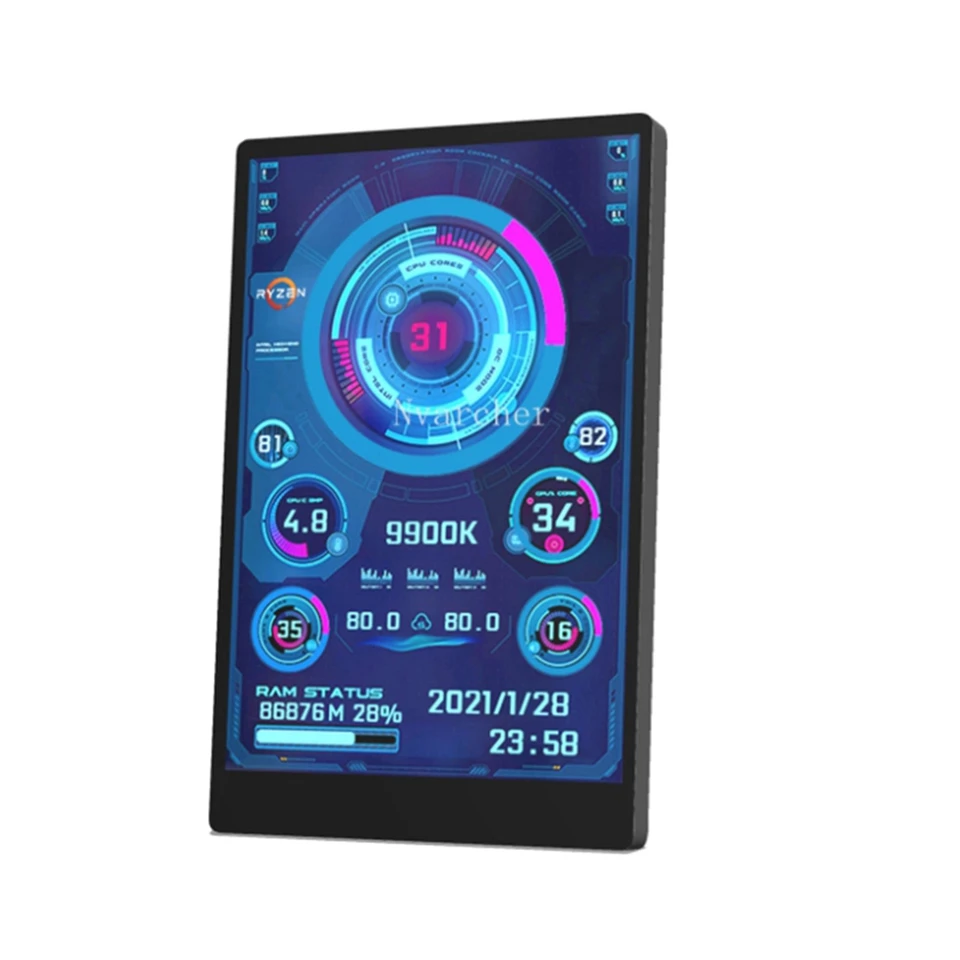3,5 palca IPS USB mini obrazovky AIDA64 PC CPU RAM HDD Dáta Monitorovanie počítača Teplota zobrazenia TYP-C Sub Screen Screen Screen
