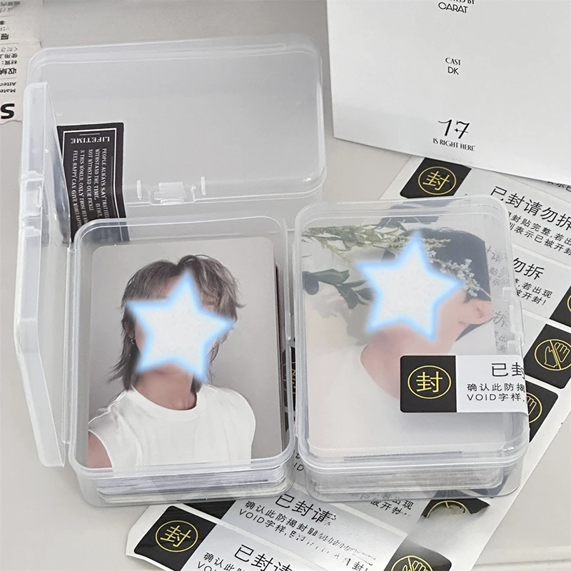 3/5ks priehľadné držiak fotokarda Storage Box Flip Storage Box Klasifikácia Malé karty Organizátor Skladovacie prípady