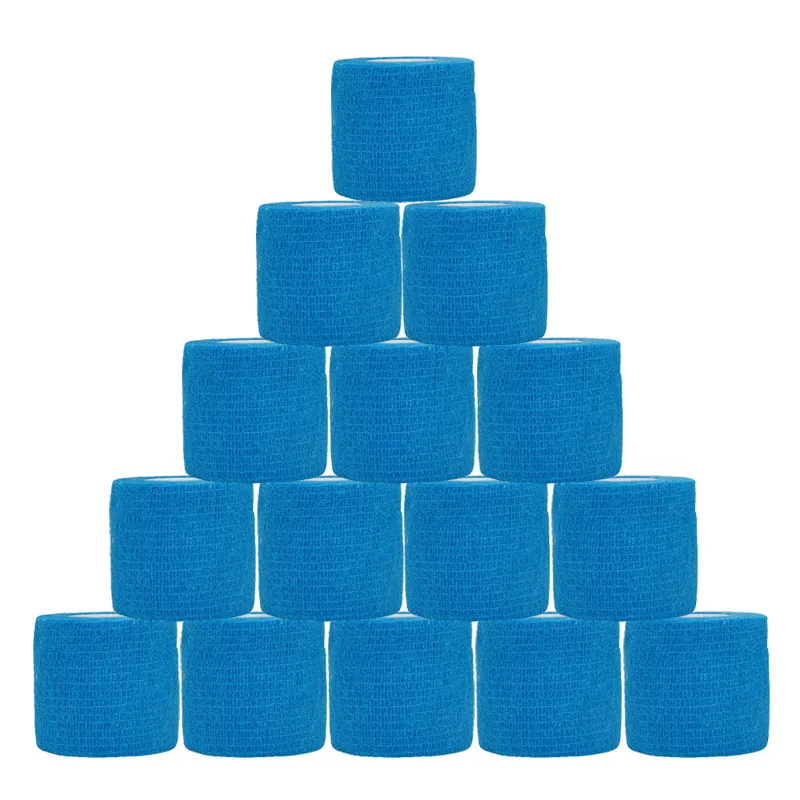 3/6/20ks Sports Self Adhesive Elasve Bandages Blue Wrap Tape Elastoplast pre koleno vankúšiky