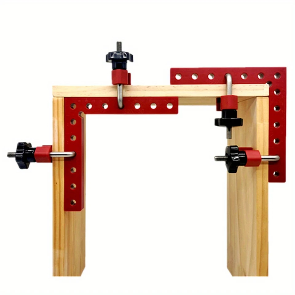 3/6ks 90 stupňov polohovacích štvorcov pravého uhla svorky - hliníková zliatina Carpenter Corner Clamping Square Square Tool