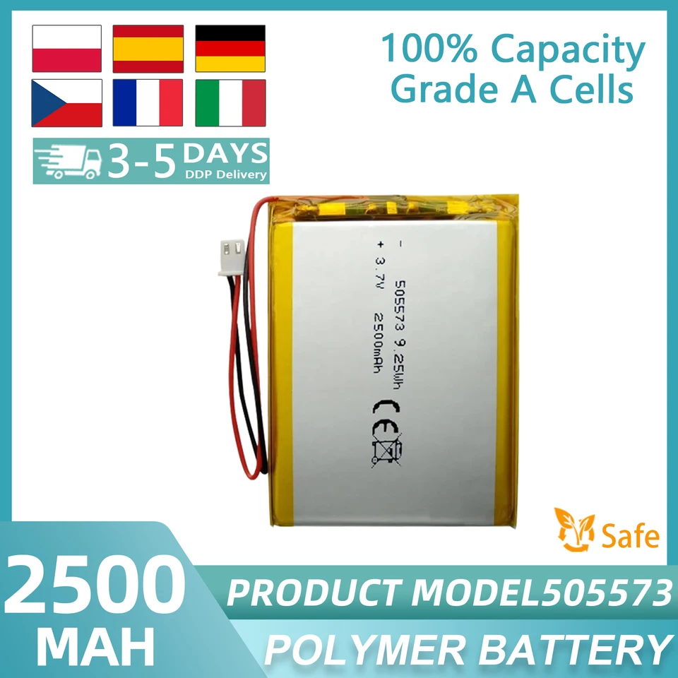 3,7 V 2500 mAh 505573 Littium Polymér Battery 505060 126090 115570 104050 lipo nabíjateľnú batériu Tablet PC 1000MAH