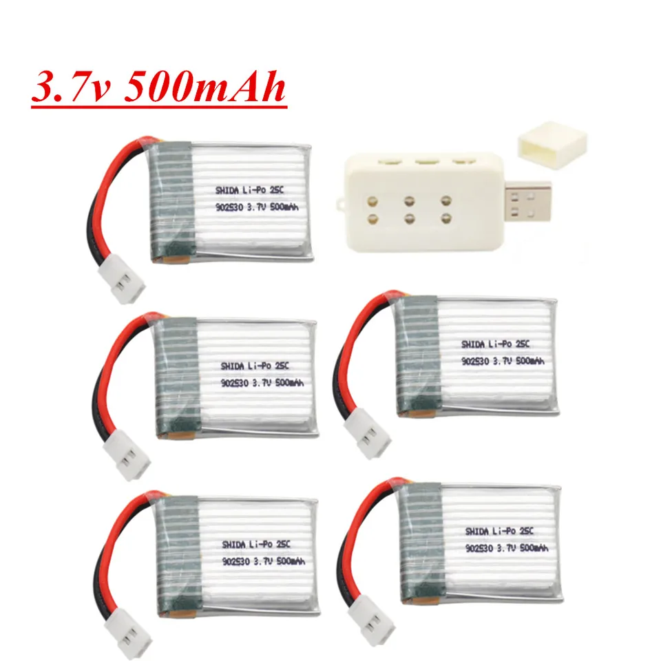 3,7 V 500 mAh 25c LiP batérie so 6 v 1 nabíjačke pre Wltoys V931 F949 XK K123 6CH RC RC Helikoptéra DRON DRONUT