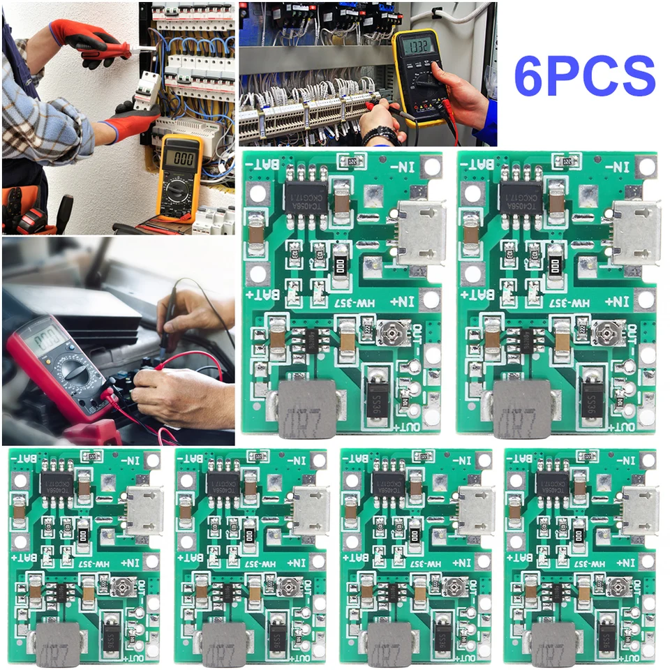 3,7 V 9V 5V Nastaviteľný krok nahor 18650 Li-Ion-Ion Battery Nabíjanie Vypúšťací modul