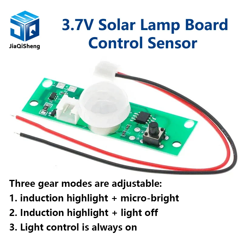 3,7 V Solárne ovládacie prvky Riadiaca doska Senzor