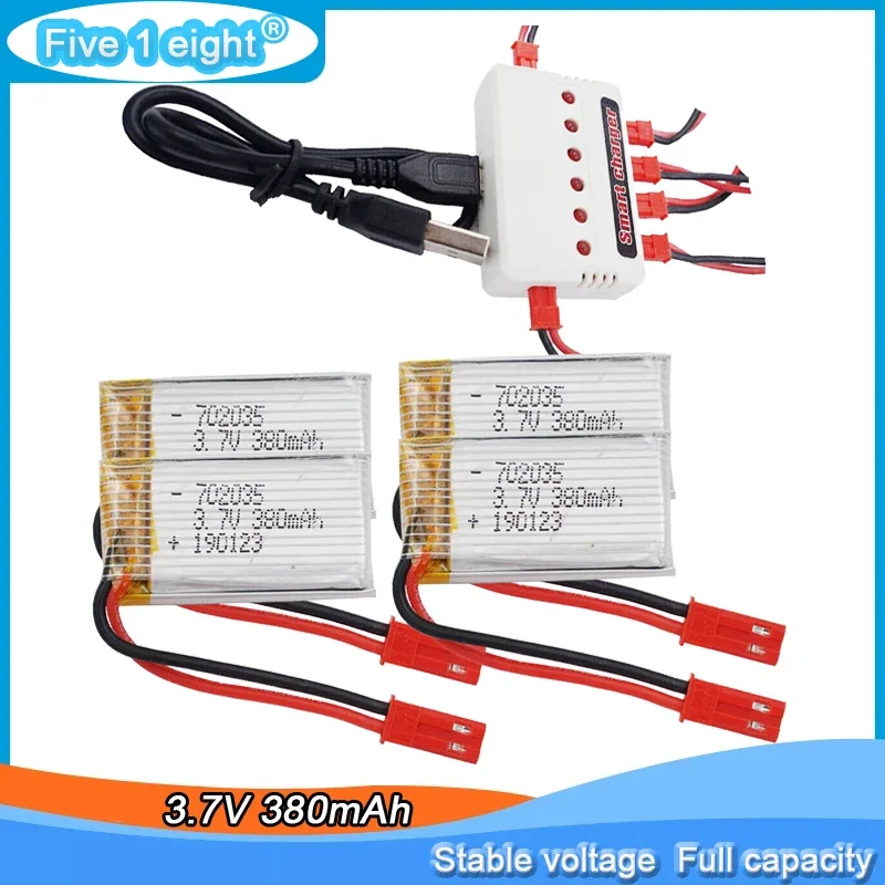 3,7V 380MAH 20C 702035 LiPo batéria pre Syma X3 Hubsan X4 H107D F180 RC Drone Syma D360 DFD F182 F183 H8C RC Mini QuadCopter
