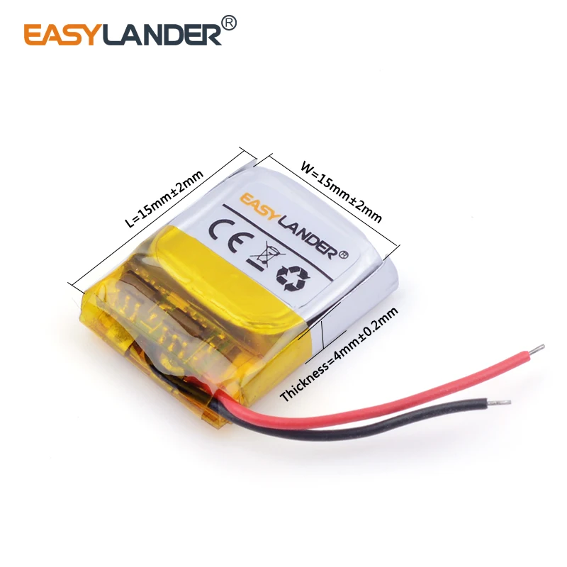 3,7V 401515 50 mAh Nabíjateľná lítium li-iónová polymérna batéria pre mp3 Bluetooth Interphone 401415 FITBIT nabíjanie 2 LSSP411415