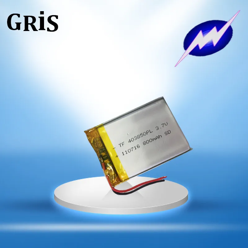 3,7V lítium polymérna batéria 403850 800 mAh opakovača čítací stroj MP4 navigácia automobilu 404050 Nabíjateľná li-iónová bunka