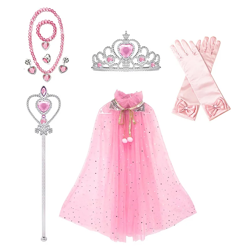 3-8 rokov dievčenské kostýmy Deti Elegantné šaty Cape Kids Christmas Halloween Party Supply Girl Tulle Cloak Príslušenstvo