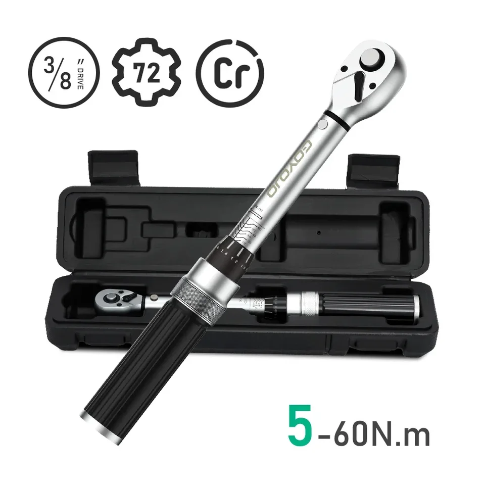 3/8 ”krútiaci moment 5-60n.m Square Drive krútiace momenty 1/4” Pro Torque Wrench 5-25n.m