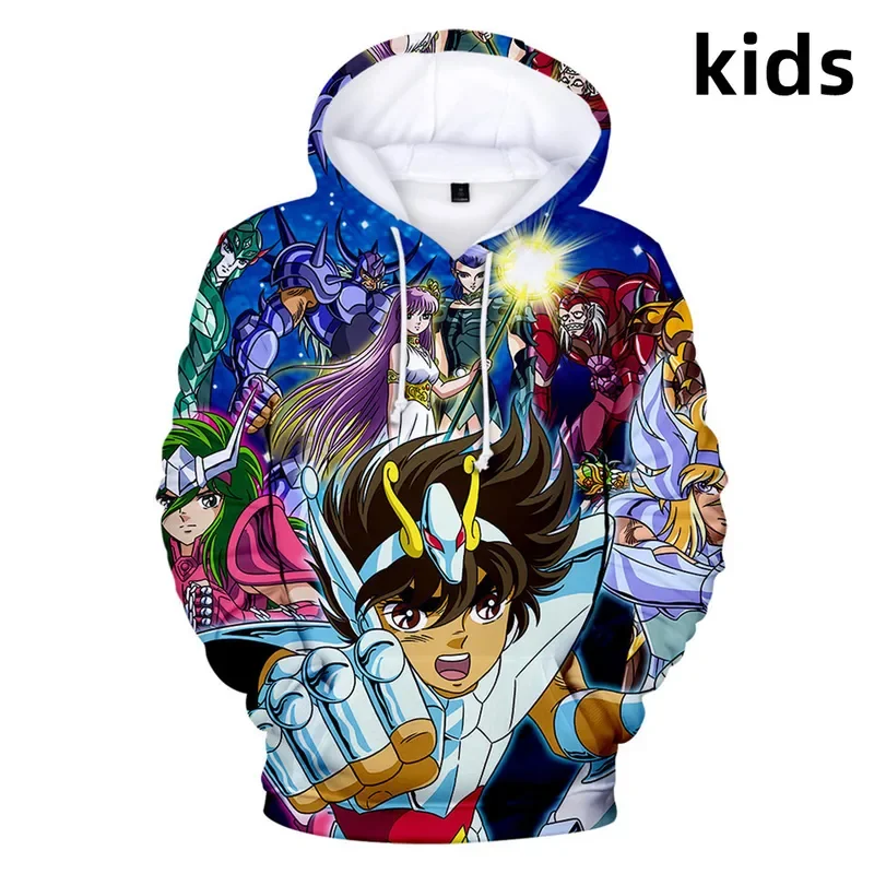 3 až 14 rokov detské mikiny Anime Saint Seiya Clothing Boys Girls Dievčatá mikina mikiny rytieri zodruhu detské oblečenie