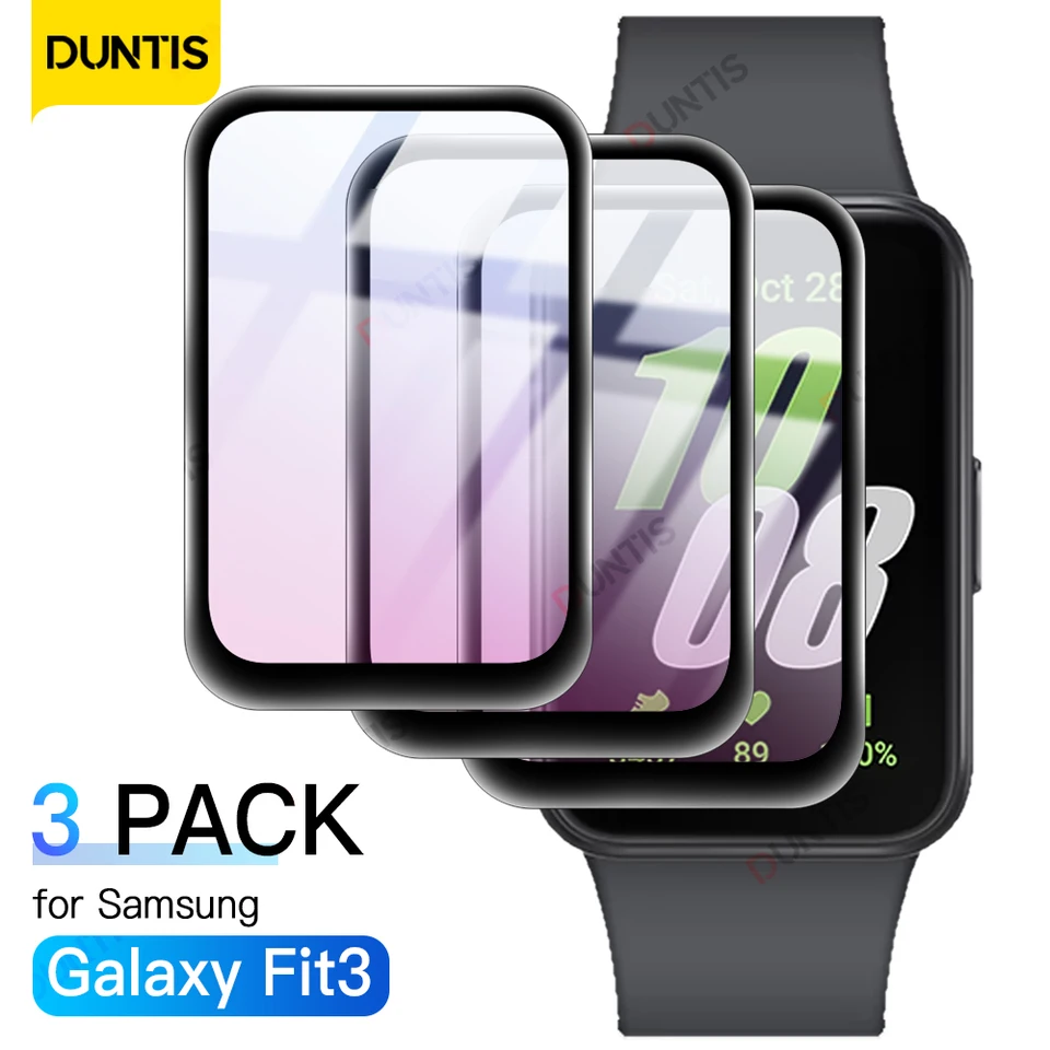 3 balenie pre Samsung Galaxy Fit 3 Protector Screen Protector Anti-Scratch Film pre Samsung Fit3 všade okolo ochranného filmu Coverage