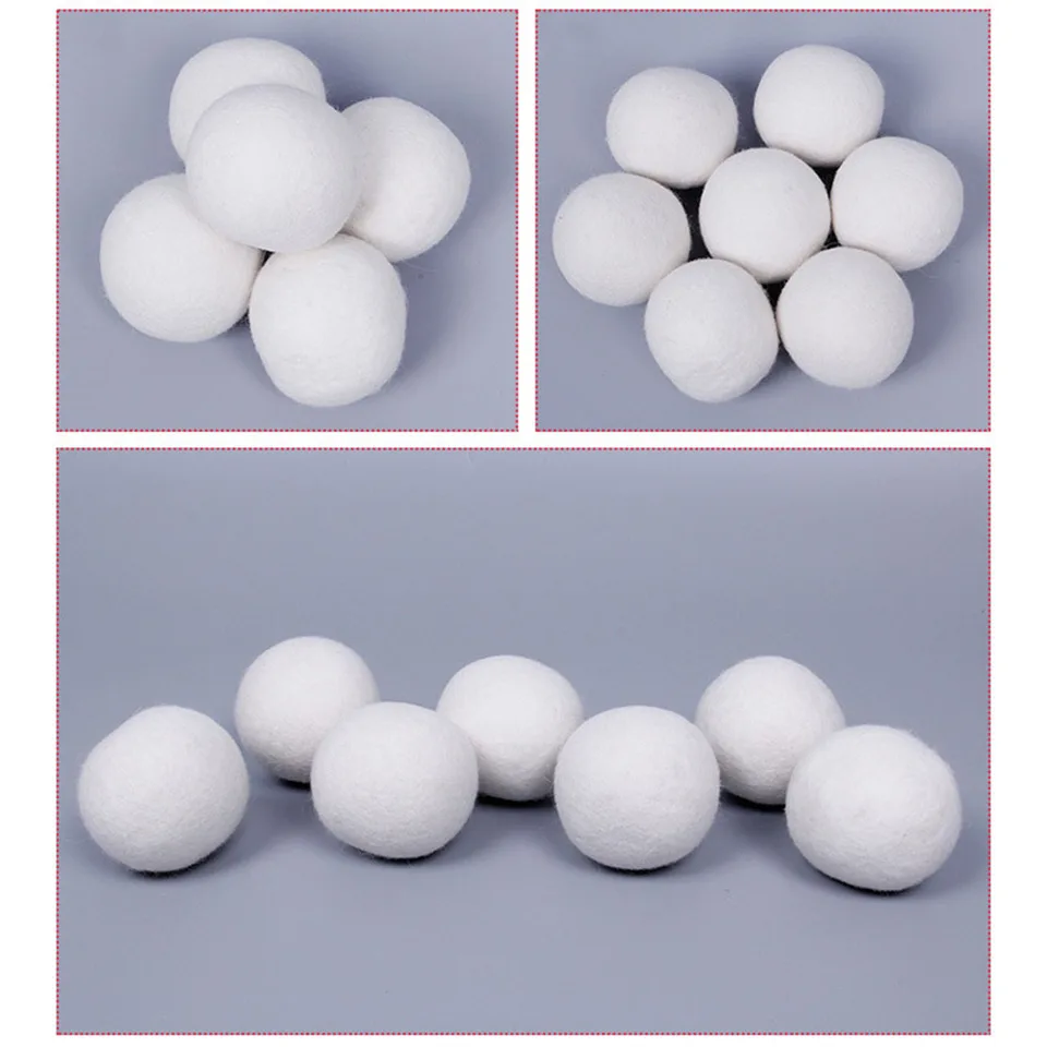 3 cm/4cm/5 cm domáce umývanie guličiek zmäkčovacia látka vlnená sušička guľky organická vlna guľôčky.