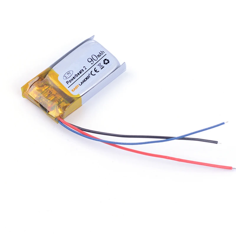 3-drôty 90 mAh AHB481221 Nabíjateľné lítium li-ion Li Polymérna batéria pre rytmy PowerBeats 2 Wireless PB2 3 481221 501221