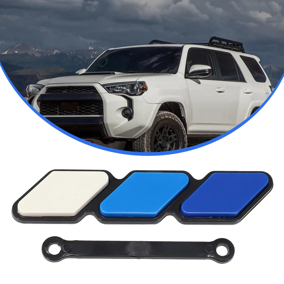 3 farby znak mriežky pre odznaky pre Toyota Highlande Chr Strip Strip Air Inlet Auto Externé doplnky