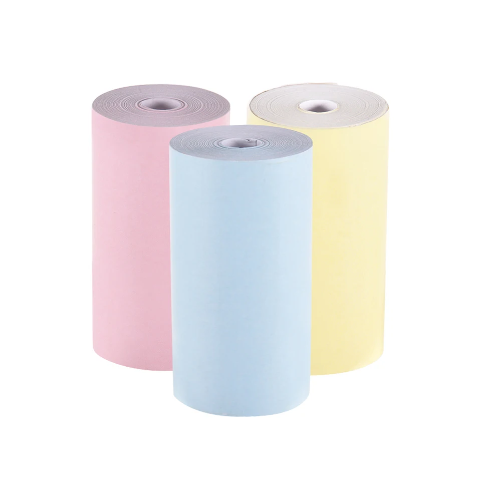 3-farebný/set supermarket banka Mini Mini Termal Paper Prenosná fotografická tlačiareň Hotel multifunkčná reštaurácia Solid