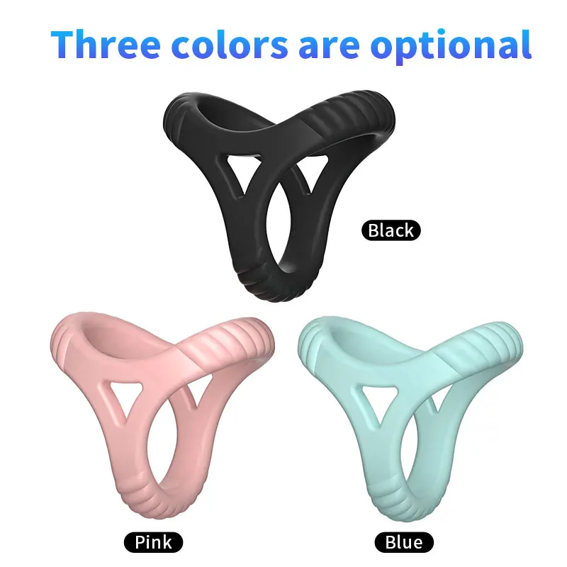 3 farebný trojuholník Pánsky penis ring Sex Oneskorenia ejakulácia kohúta kohút