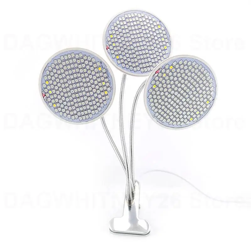 3 hlavy 200 LED GROW LIGHT PLNÉ SPECTRUM Plant LAMP Hydro UV Ir Red Blue Grow Box Indoor Hydroponics Greenhouse U26