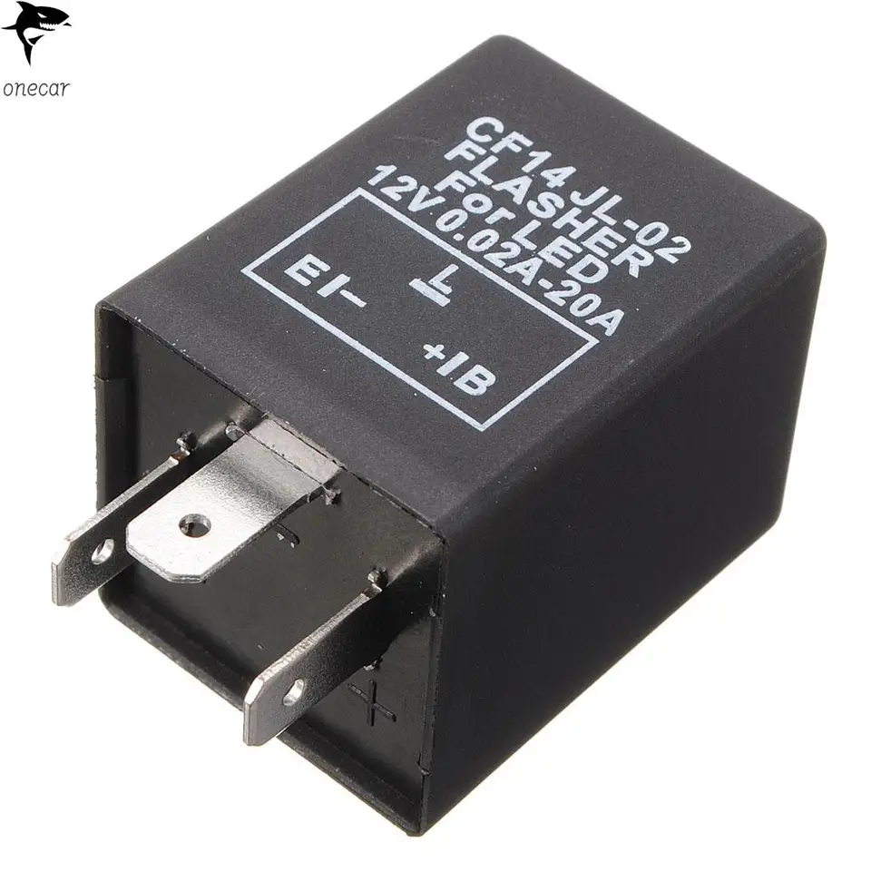 3 kolíky indikátor vozidla Motocykel 12V Elektronické LED relé fix Blinker Flasher Indikátor 12V LED relé indikátor blikač