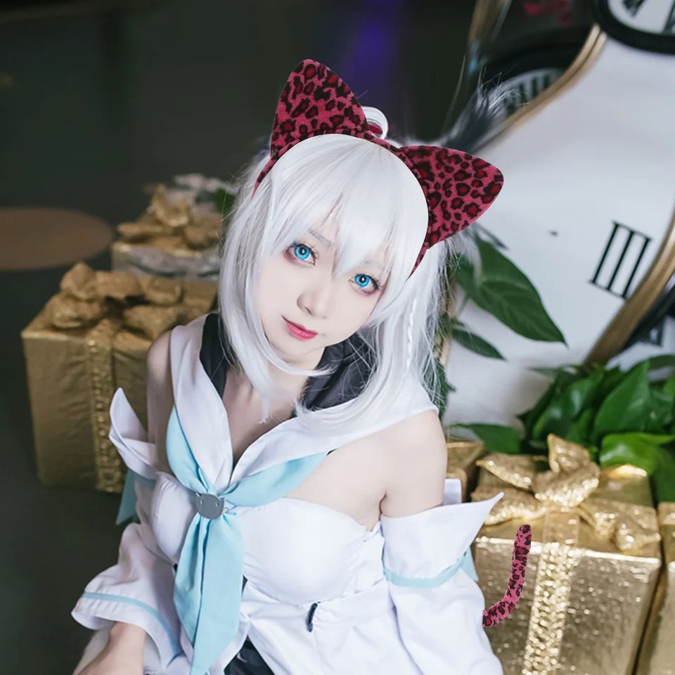 3 ks Cat Ear čelenka kostým uprednostňuje dievča