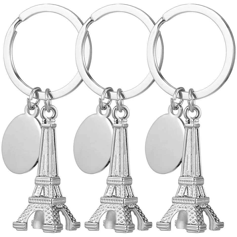 3 ks Eiffel Tower Model Keychain ľahká dekorácia