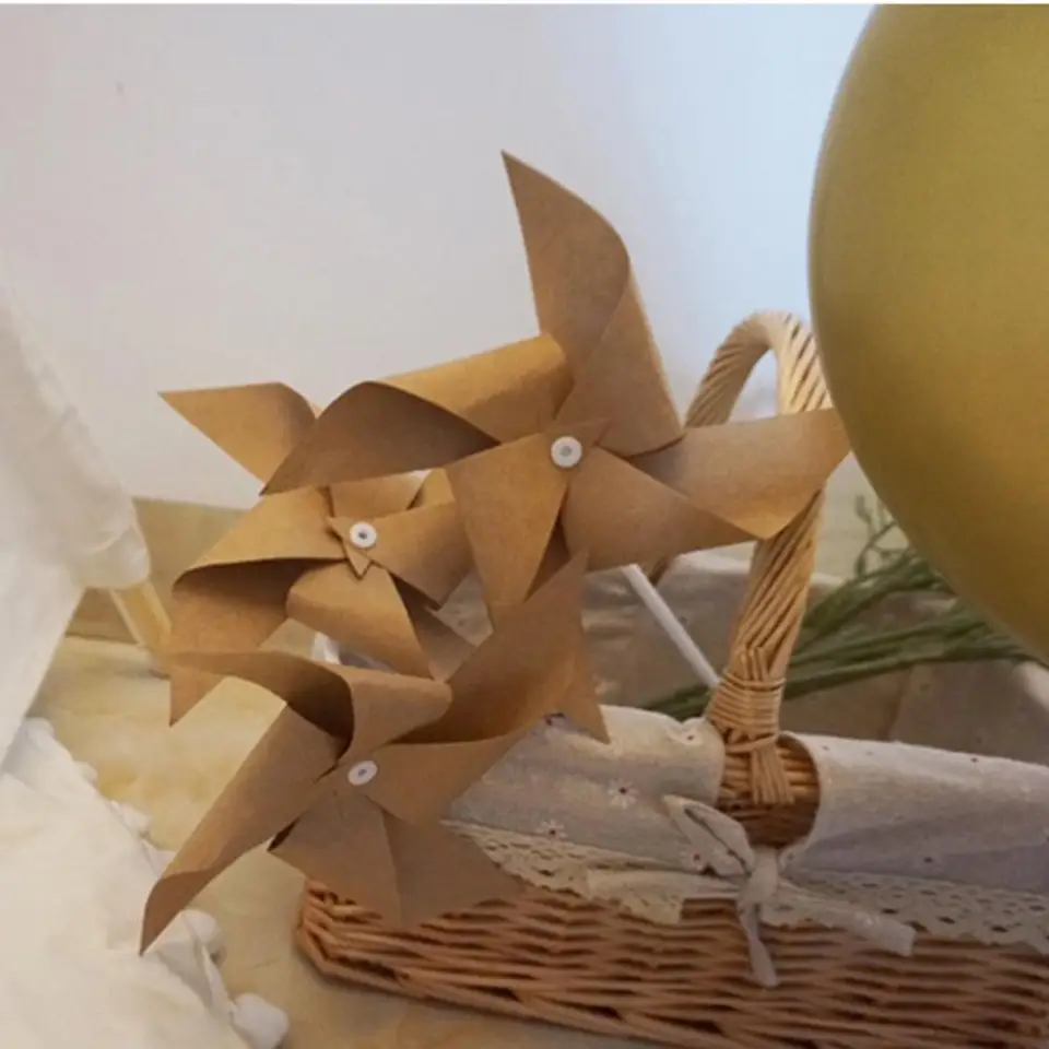3 ks Mini Pinwheels Pekné mini papierové veterné mlyny prenosné veterné spinners