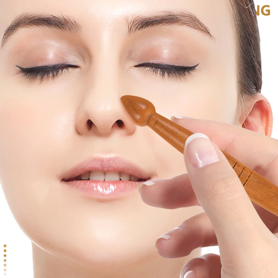 3 ks nohy Massager Drevené akupunktúrne palice Tool Relax Lymfa Reflexology Tools ručné muž